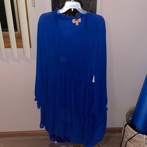 Royal blue sheet dress